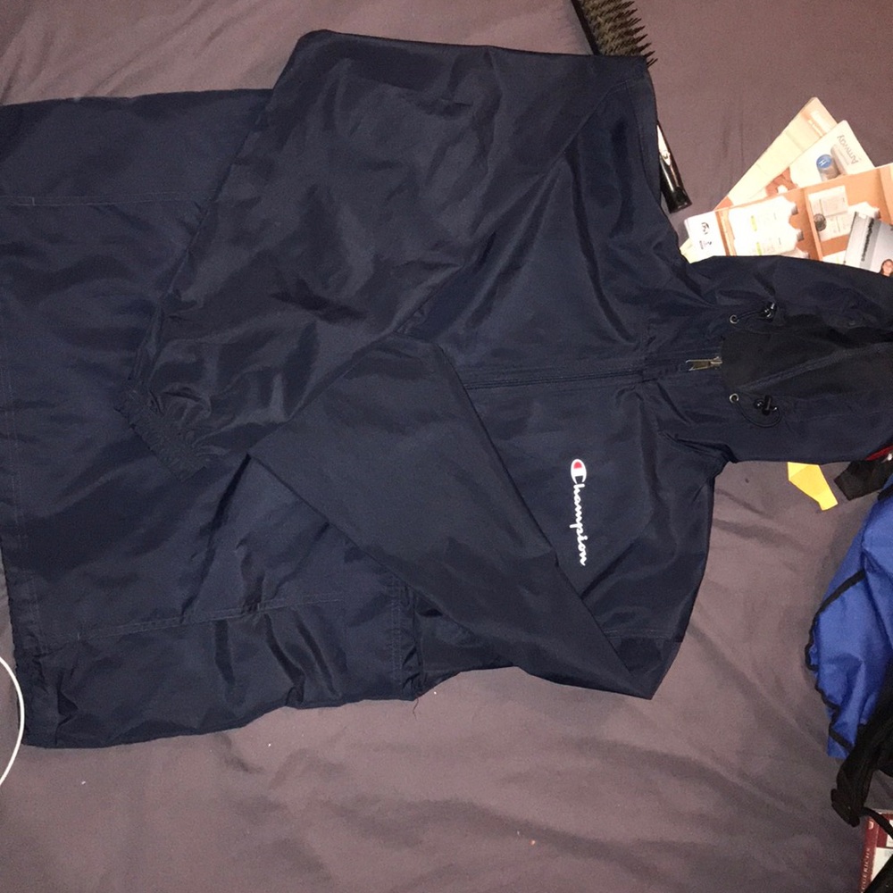 Navy blue champion jacket